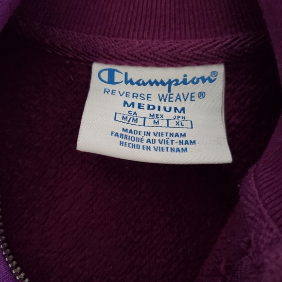 CHAMPION REVERSE WEAVE colorblock quarter zip M - Picture 5 of 9